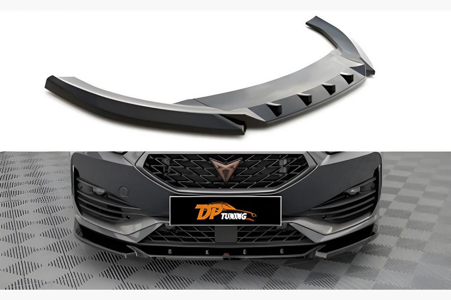 Seat Leon 2020– DPT predný lip spojler (pre Cupra, čierna lesklá) Image
