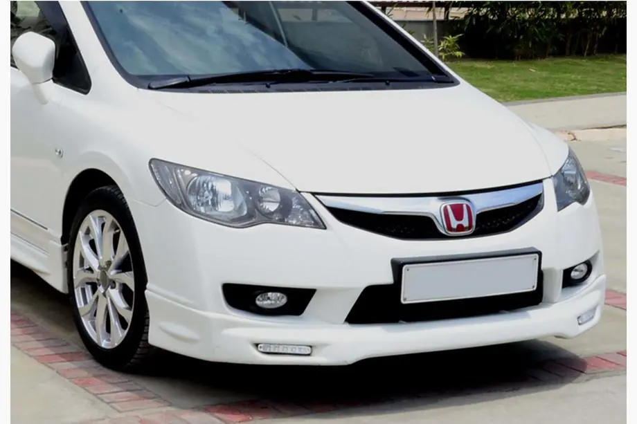 Honda Civic Sedan VIII 2006–2011 DPT predný lip spoiler nárazníka (2009-2011, na lakovanie) Fotografia 1