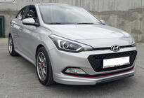 Hyundai I-20 2014–2020 DPT predný lip spojler (lesklá čierna) fotografia 1