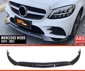 Mercedes C-class W205 2014–2021 Predný lip spojler nárazníka DPT (2019-2021, len pre AMG-Line, čierny lesklý) fotografia 2
