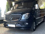Mercedes Sprinter W906 2006–2018 DPT predný lip spojler (lesklá čierna) fotografia 5