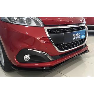 DPT predný lip spojler (lesklá čierna) Peugeot 208 2012–2019