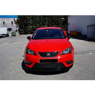 Predný lip spojler DPT V-1 (čierny lesklý) Seat Ibiza 2010–2017 fotografia 3