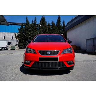 Predný lip spojler DPT V-1 (čierny lesklý) Seat Ibiza 2010–2017 fotografia 1