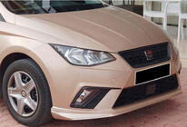 Seat Ibiza 2010–2017 DPT V-3 predný lip nadstavec (lesklá čierna) fotografia 4