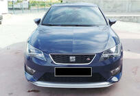 Seat Leon 2013–2020 Predný lip spojler nárazníka DPT V-2 (2013-2016, lesklá čierna) fotografia 1