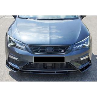 Predný lip spojler DPT V-3 (2017-2020, lesklá čierna) fotografia 3