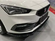Seat Leon 2020– Predný lip spojler DPT V-2 (lesklá čierna) fotografia 2