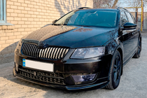 Skoda Octavia III A7 2013–2019 Predný lip spojler DPT V-1 (2013-2017, na lakovanie) fotografia 1