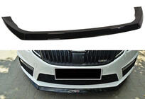 Skoda Octavia III A7 2013–2019 Predný lip spojler DPT V-3 (2013-2017 RS, čierny lesk) fotografia 1