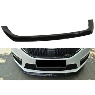 Predný lip spojler DPT V-3 (2013-2017 RS, čierny lesk) Skoda Octavia III A7 2013–2019 fotografia 1
