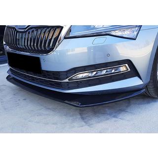 Predný lip spojler nárazníka DPT V-3 (2015-2020, čierny lesklý) Skoda Superb 2015–2024 fotografia 3