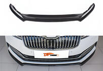 Skoda Superb 2015–2024 Predný lip spojler DPT V-4 (2021-, lesklá čierna) fotografia 1