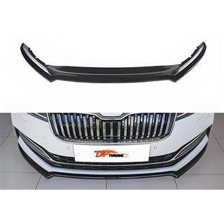 Predný lip spojler DPT V-4 (2021-, lesklá čierna) Skoda Superb 2015–2024 fotografia 1