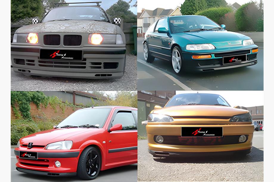 Univerzálny predný lip spoiler DPT V-7 (ABS, čierny lesklý) Image
