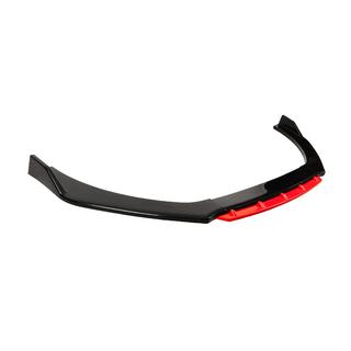 Univerzálny predný lip spojler na nárazník DPT Red V-2 (ABS, lesklá čierna) fotografia 4