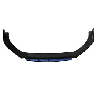 Univerzálny predný lip spojler DPT Blue V-2 (ABS, čierny lesk)