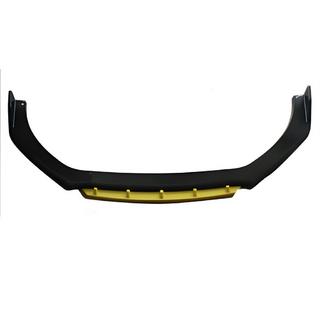 Univerzálny predný lip spojler DPT Yellow V-2 (ABS, čierny lesk)