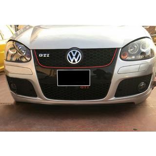 Predný lip DPT V-2 (pre GTI, čierna vo vysokom lesku) Volkswagen Golf 5 2003–2009 fotografia 1