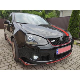 Predný lip DPT V-2 (pre GTI, čierna vo vysokom lesku) Volkswagen Golf 5 2003–2009 fotografia 4