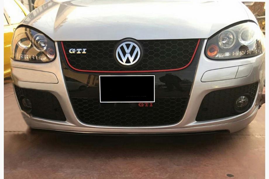 Volkswagen Golf 5 2003–2009 Predný lip DPT V-2 (pre GTI, čierna vo vysokom lesku) Image