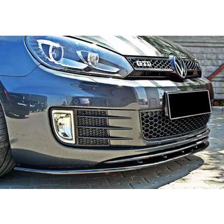 Predný lip DPT V-2 (pre GTI, čierna vo vysokom lesku) Volkswagen Golf 6 2008–2014 fotografia 4