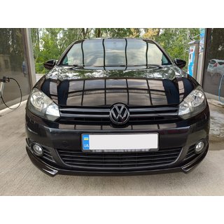 Predný lip spojler DPT V-2 (na lakovanie) Volkswagen Golf 6 2008–2014 fotografia 3