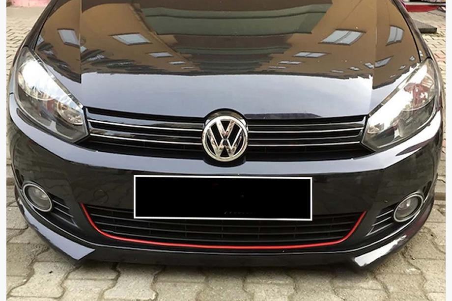 Volkswagen Golf 6 2008–2014 Predný lip spojler DPT V-2 (na lakovanie) Fotografia 1