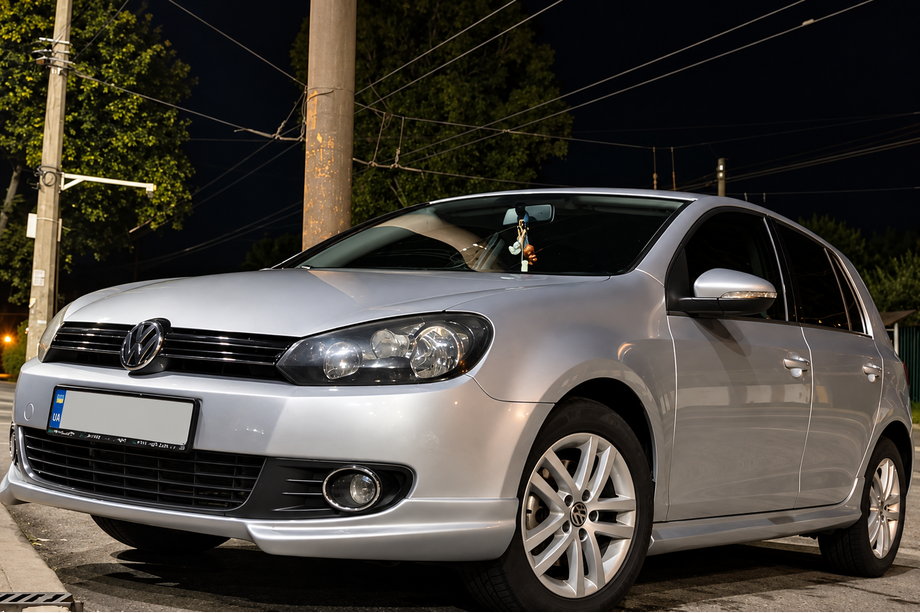 Volkswagen Golf 6 2008–2014 Predný lip spojler DPT V-2 (na lakovanie) Fotografia 15
