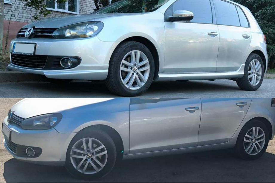 Volkswagen Golf 6 2008–2014 Predný lip spojler DPT V-2 (na lakovanie) Fotografia 16
