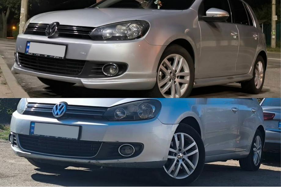 Volkswagen Golf 6 2008–2014 Predný lip spojler DPT V-2 (na lakovanie) Fotografia 11