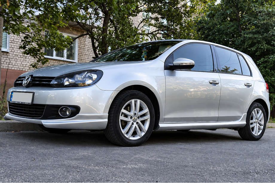 Volkswagen Golf 6 2008–2014 Predný lip spojler DPT V-2 (na lakovanie) Fotografia 7