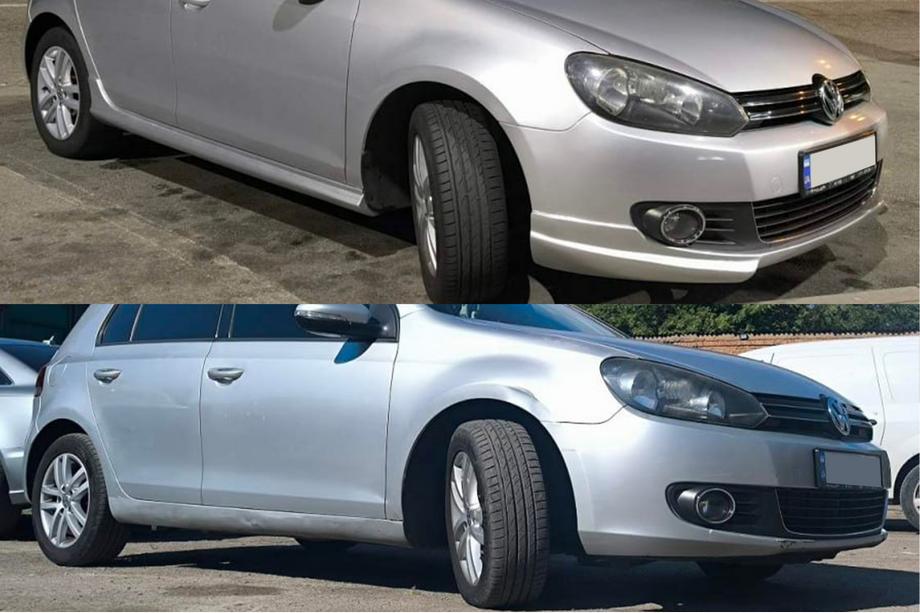 Volkswagen Golf 6 2008–2014 Predný lip spojler DPT V-2 (na lakovanie) Fotografia 12