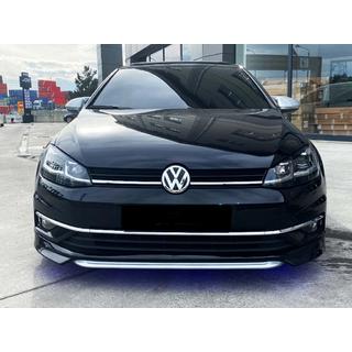 Predný lip nadstavec DPT V-1 (pre sériový nárazník, 2017-2019, na lakovanie) Volkswagen Golf 7/E-Golf 2012–2020 fotografia 2