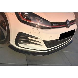 Predný lip spojler DPT V-2 (pre GTI, 2017-2019, lesklá čierna) Volkswagen Golf 7/E-Golf 2012–2020 fotografia 3