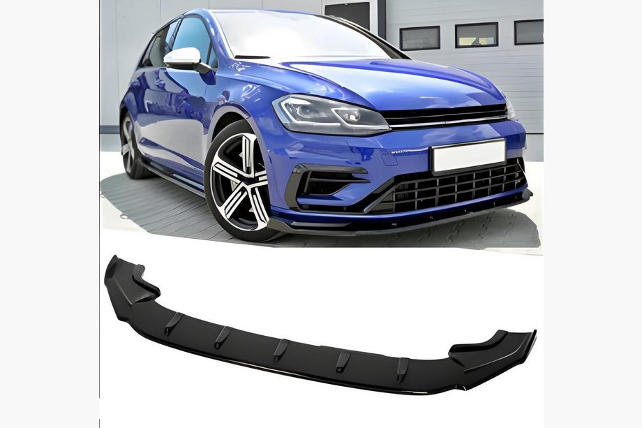 Volkswagen Golf 7/E-Golf 2012–2020 Predný lip spoiler DPT V-4 (pre R / R-Line HB, 2017-2019, čierny lesk) Image