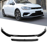 Volkswagen Golf 7/E-Golf 2012–2020 Predný lip spojler DPT V-5 (pre R / R-Line HB, 2017-2019, čierny lesk) fotografia 1