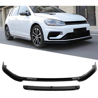 Predný lip spojler DPT V-5 (pre R / R-Line HB, 2017-2019, čierny lesk) Volkswagen Golf 7/E-Golf 2012–2020