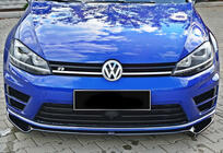 Volkswagen Golf 7/E-Golf 2012–2020 Predný lip spojler DPT V-2 (pre R / R-Line HB, 2012-2017, čierny lesk) fotografia 3