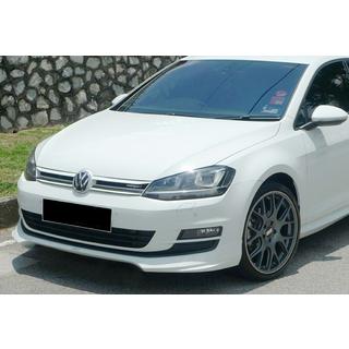 Predný lip spojler DPT V-5 (pre sériový nárazník, 2012-2017, čierny lesk) Volkswagen Golf 7/E-Golf 2012–2020 fotografia 1