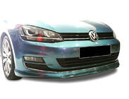 Volkswagen Golf 7/E-Golf 2012–2020 Predný lip spojler DPT V-2 (na sériový nárazník, 2012-2017, čierny lesk) fotografia 4