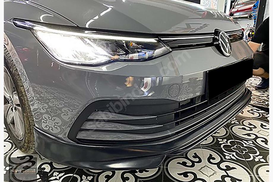 Volkswagen Golf 8 2019– Predný lip spojler DPT V-1 (čierny lesklý) Image