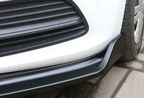Volkswagen Polo 2010–2017 Predný lip spojler DPT V-2 (lesklá čierna) fotografia 6