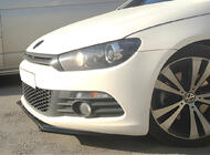 Volkswagen Scirocco 2008–2017 Predný lip spojler DPT (2008-2017, čierny lesklý) fotografia 1