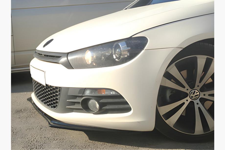 Volkswagen Scirocco 2008–2017 Predný lip spojler DPT (2008-2017, čierny lesklý) Image