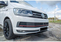 Volkswagen T6 2015–2024 DPT predný lip spojler (lesklá čierna) fotografia 1