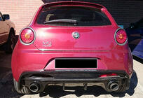 Alfa Romeo MiTo 2008–2018 Zadný difúzor DPT (lesklá čierna) fotografia 2