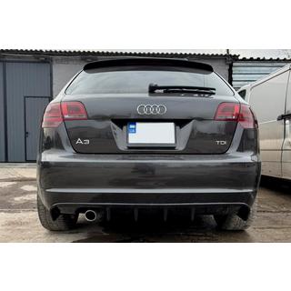Zadný difúzor DPT (2008-2010, čierny lesklý) Audi A3 2003–2012 fotografia 1