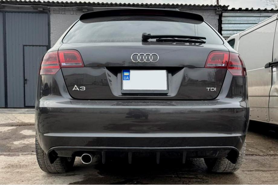 Audi A3 2003–2012 Zadný difúzor DPT (2008-2010, čierny lesklý) Image