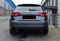 Audi A3 2012–2020 Zadný difúzor DPT (HB, 2017-2020, čierny lesk) fotografia 5